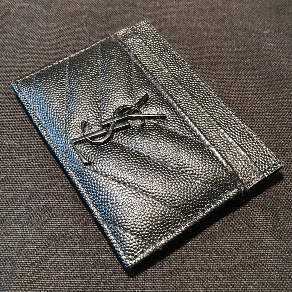 SAINT LAURENT MONOGRAM CARD CASE